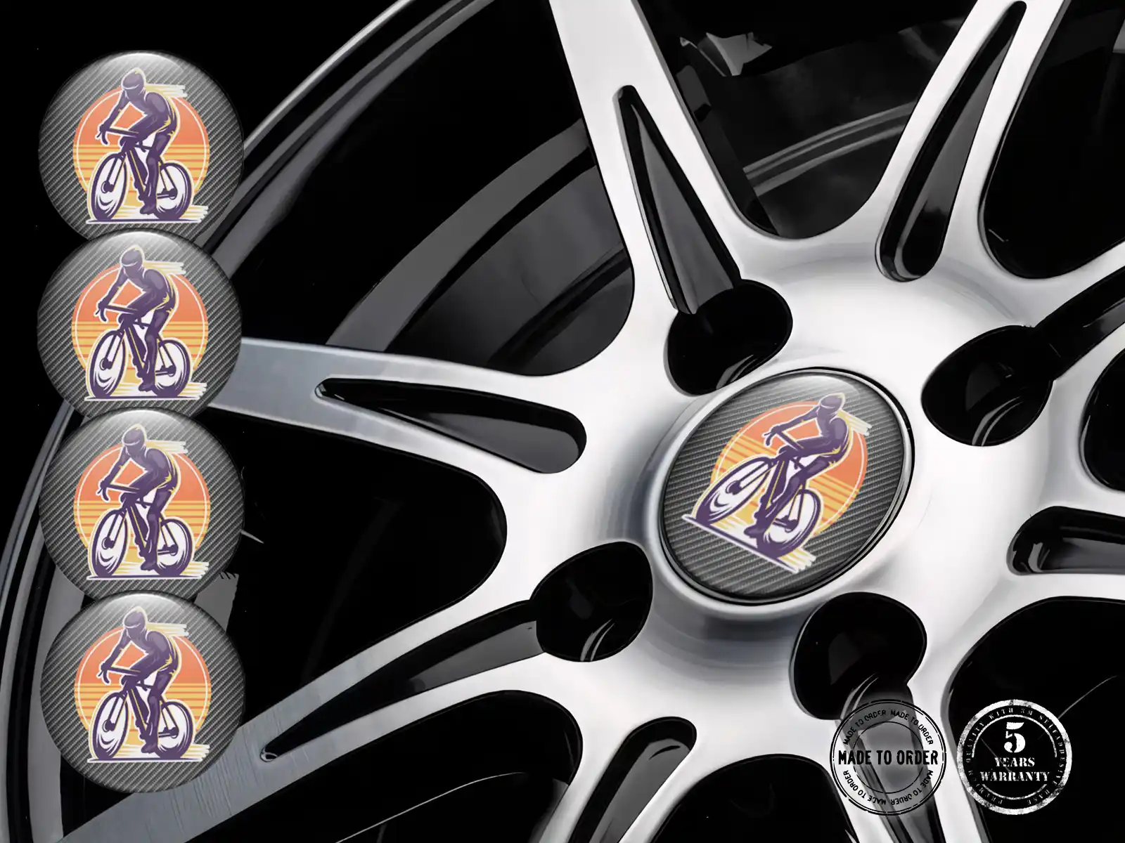 Rademblem Exklusiver Look Überlegene Dome Sticker